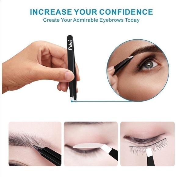 New-4 Stainless Steel Precision Tweezers Set & Case - Picture 7 of 7